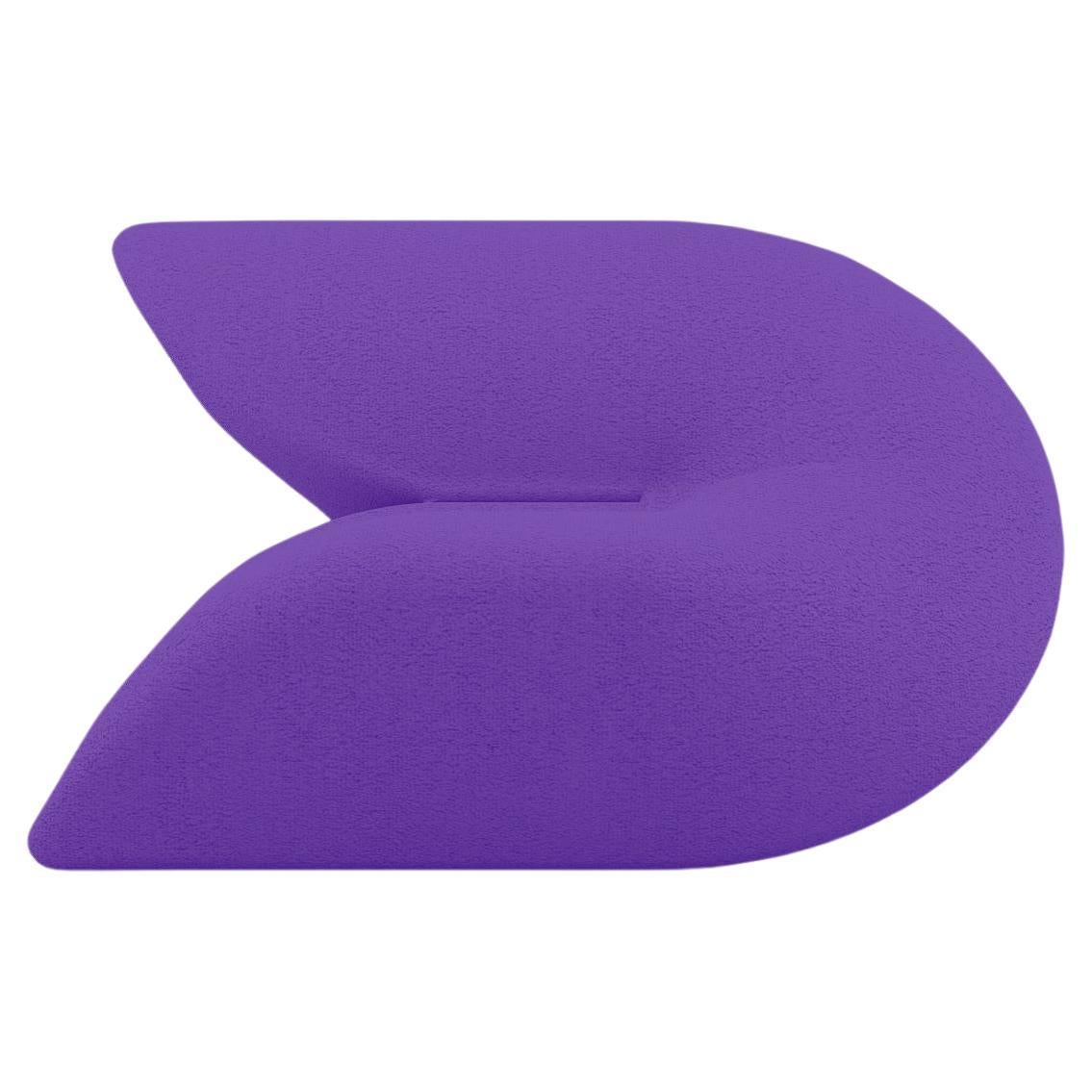 Delta Armchair - Modern Ultra Violet Upholstered Armchair For Sale