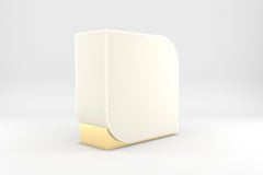 Delta Bar Cabinet - Modern Handcrafted White Lacquer Cabinet with Brass Details