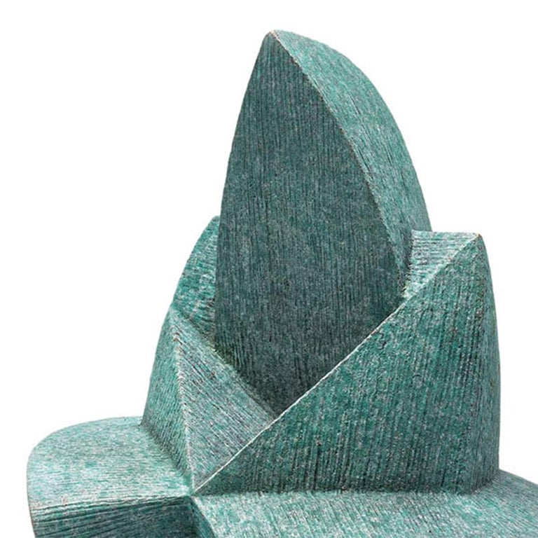 Delta Bronze Green Sculpture For Sale at 1stDibs