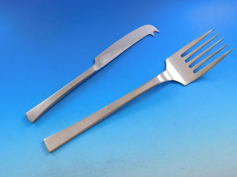 Delta by Christofle France Stainless Steel Flatware Service Set 112 Pcs