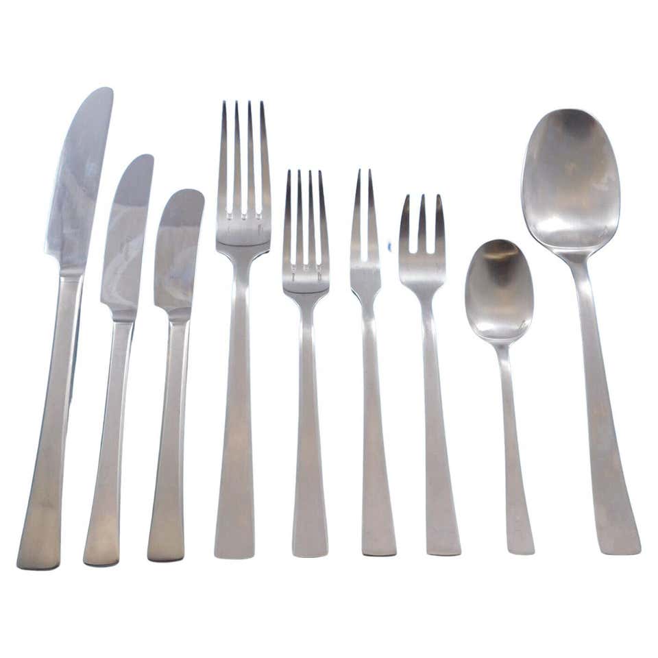Lion Black by Hackman Stainless Steel Flatware Service for 10 Set 60 ...