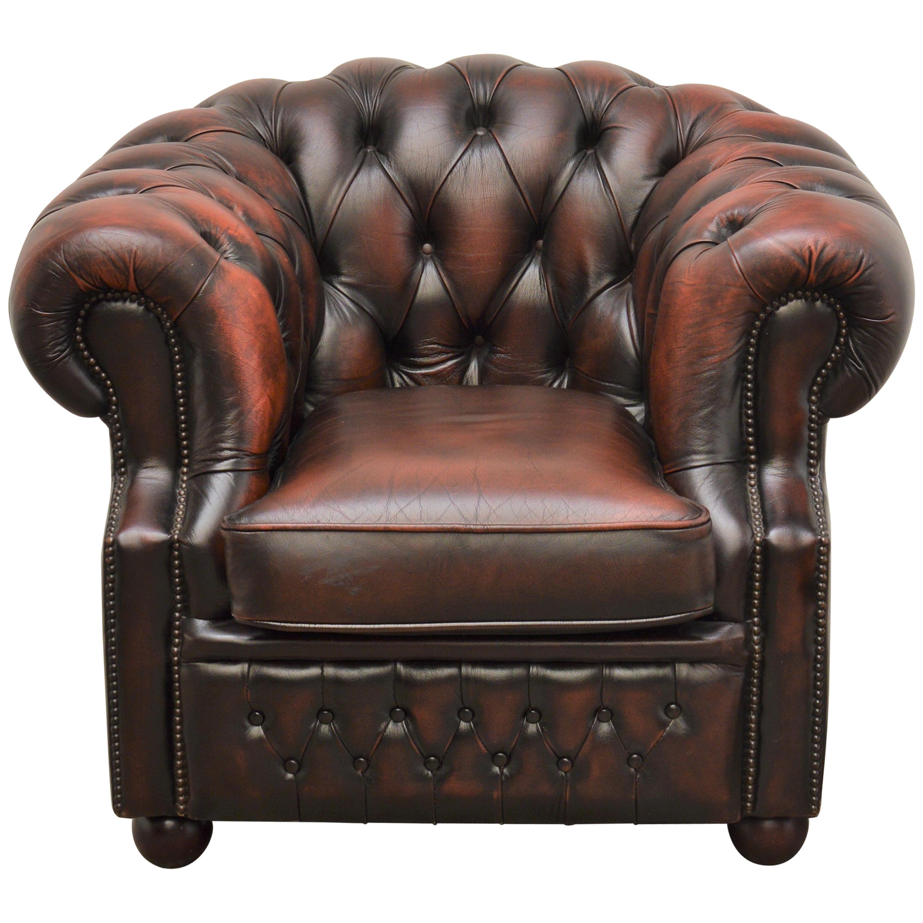 Delta Chesterfield Lowback Chair Mayfair, 1992 For Sale