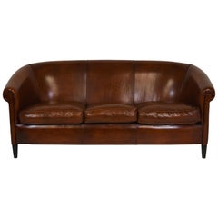 Delta Chesterfield Plain Chesterfield Couch in Sheep Hide