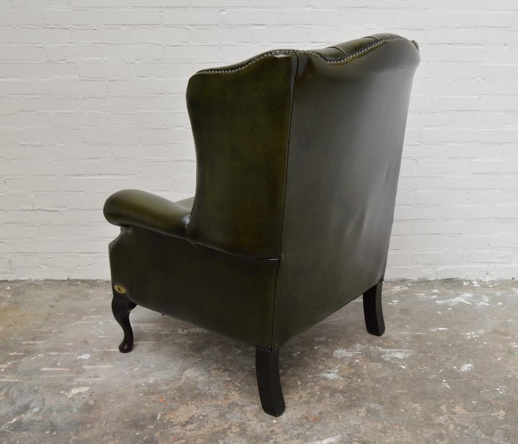 Delta Chesterfield Wing Chair In Good Condition In Eindhoven, NL