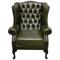 Vintage Delta Chesterfield Wing Chair