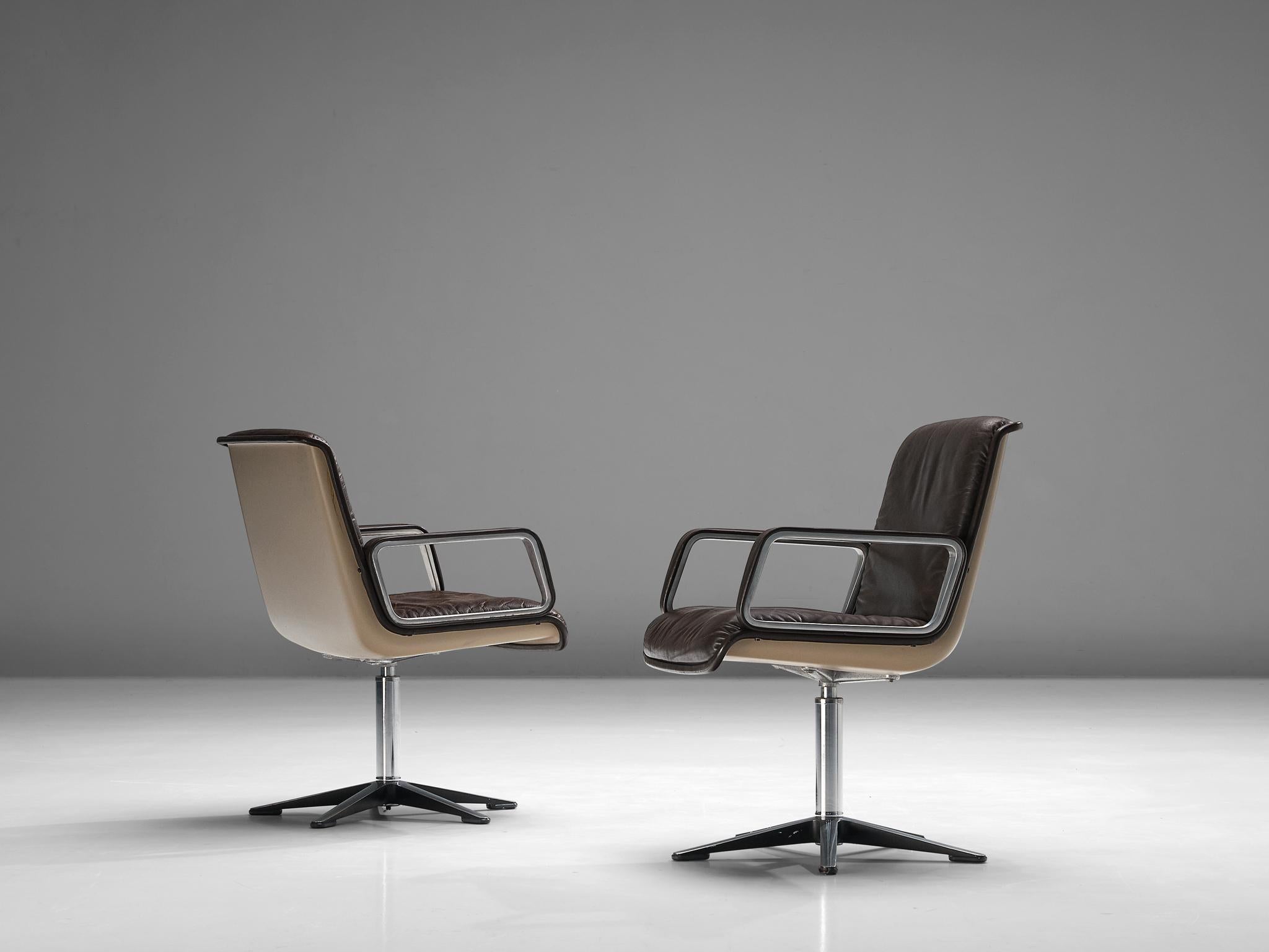 German Delta Design for Wilkhahn Set of Eight Office Chairs