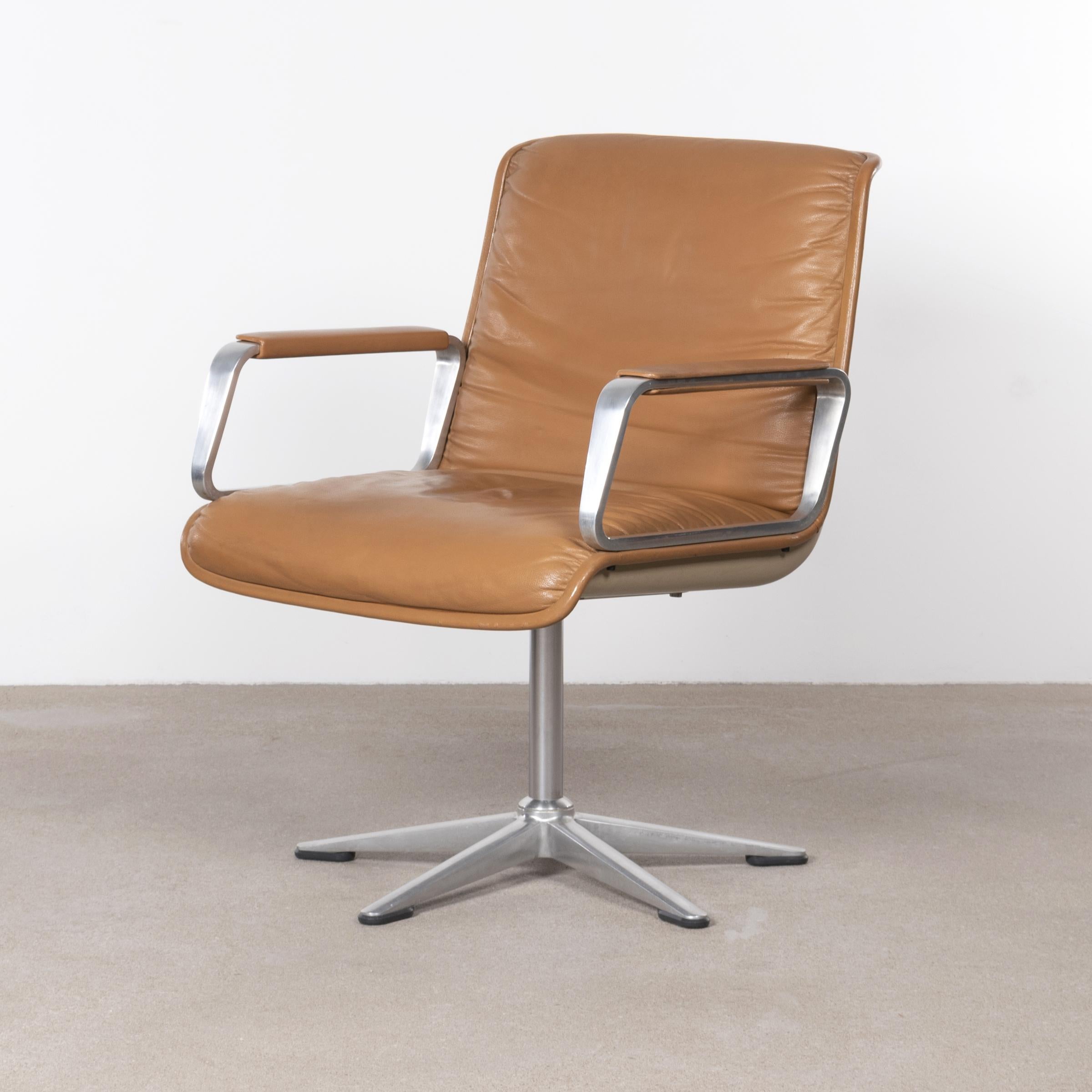 Mid-20th Century Delta Design Program 2000 Set Chairs in Padded Leather for Wilkhahn