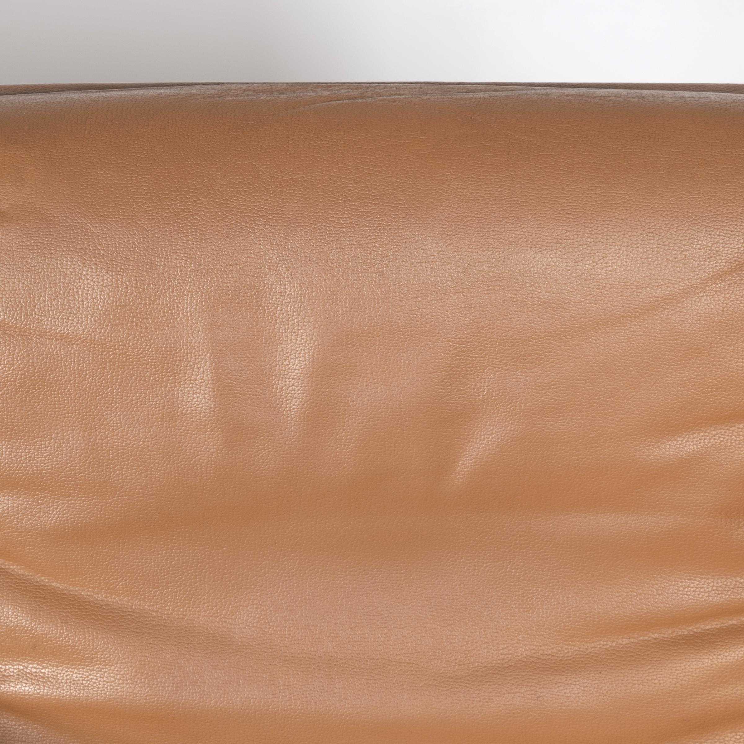 Delta Design Program 2000 Soft Pad Chairs in Cognac Leather for Wilkhahn, 1968 3