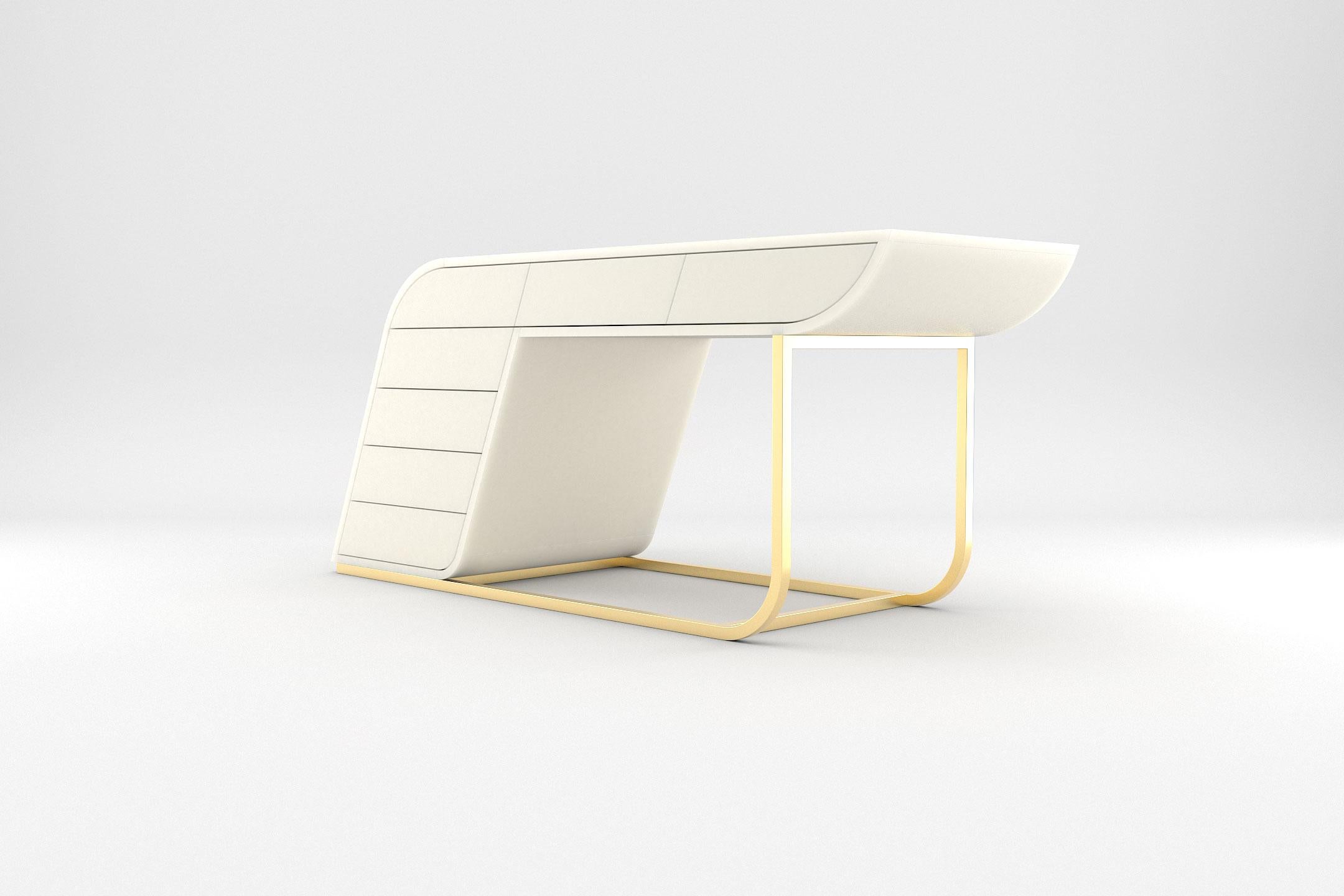 Die geschwungenen Seiten der Delta Collection verleihen dem Design ein modernes und elegantes Aussehen, das Wärme und Behaglichkeit mit einem Hauch von minimalistischer Schlichtheit verbindet. Das Möbelstück wurde von Prieto Studio entworfen und