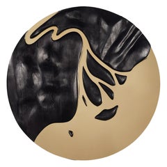 Delta Mirror Herodotus, Hand-sculpted Oak Wood Wall Mirror, Limited Edition