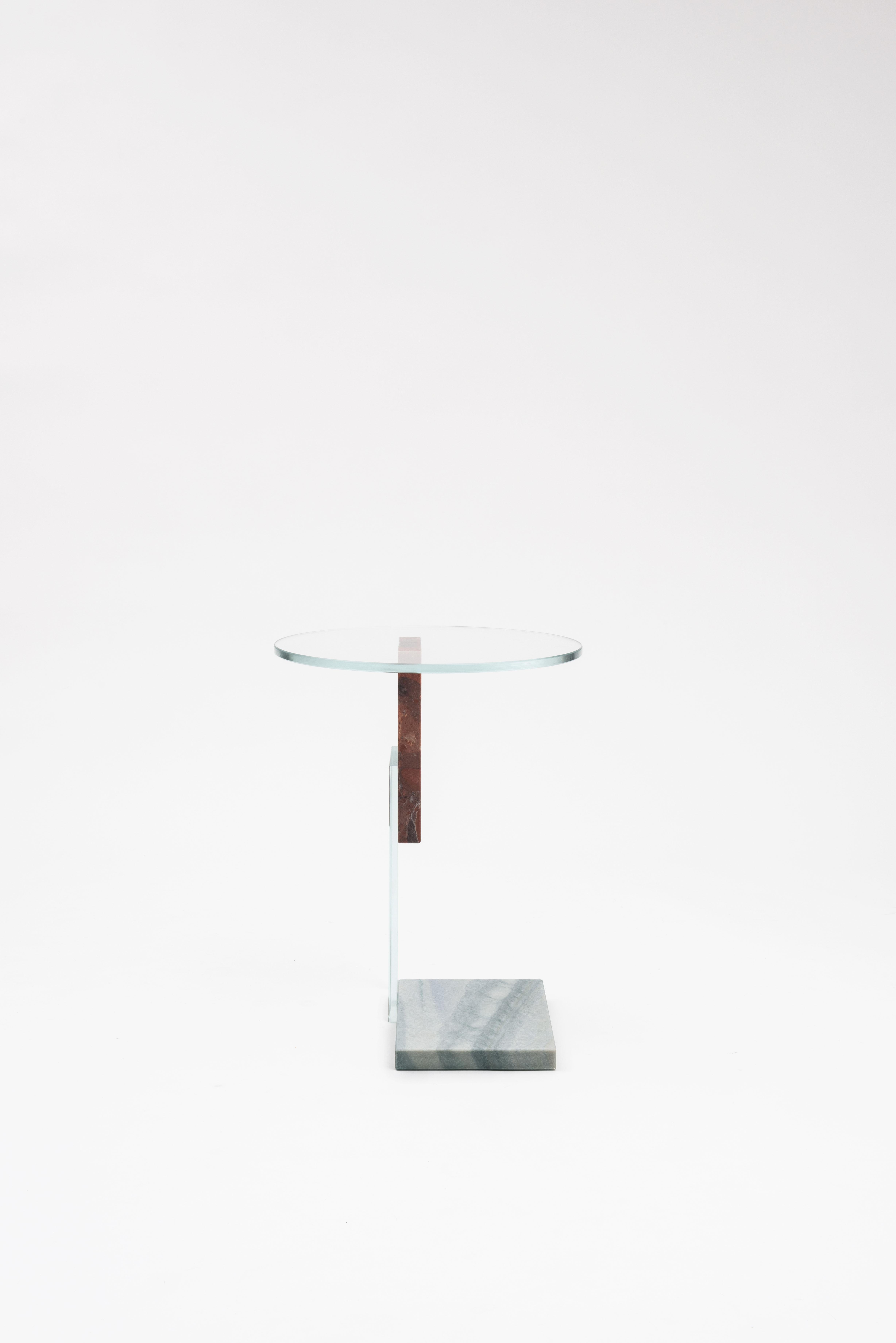 French Delta S Side Table by Frederic Saulou