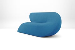 Delta Sofa - Modern Handcrafted Classic Blue Upholstered Two Seat Sofa