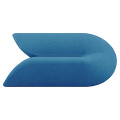 Delta Sofa - Modern Classic Blue Upholstered Two Seat Sofa