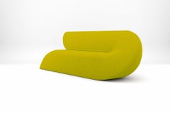Delta Sofa - Modern Handcrafted Lime Green Upholstered Three Seat Sofa