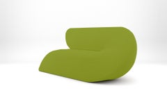 Delta Sofa - Modern Handcrafted Lime Green Upholstered Two Seat Sofa