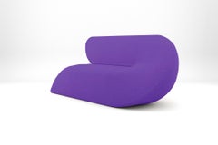 Delta Sofa - Modern Handcrafted Ultra Violet Upholstered Two Seat Sofa