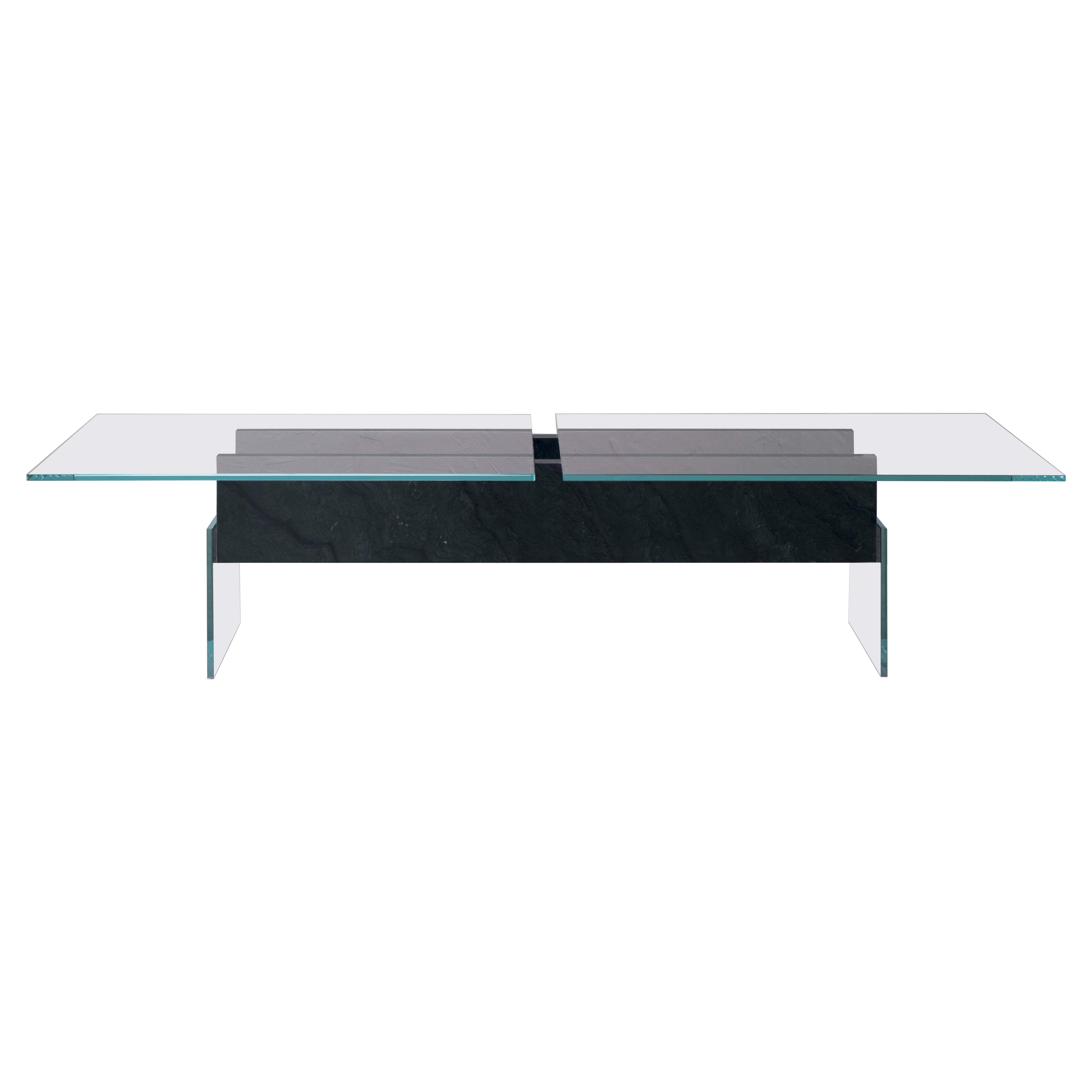 DELTA T Coffee Table Rainbow Avocado Granit by Frédéric Saulou