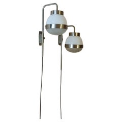 Delta wall sconces designed by Sergio Mazza for Artemide, 1960