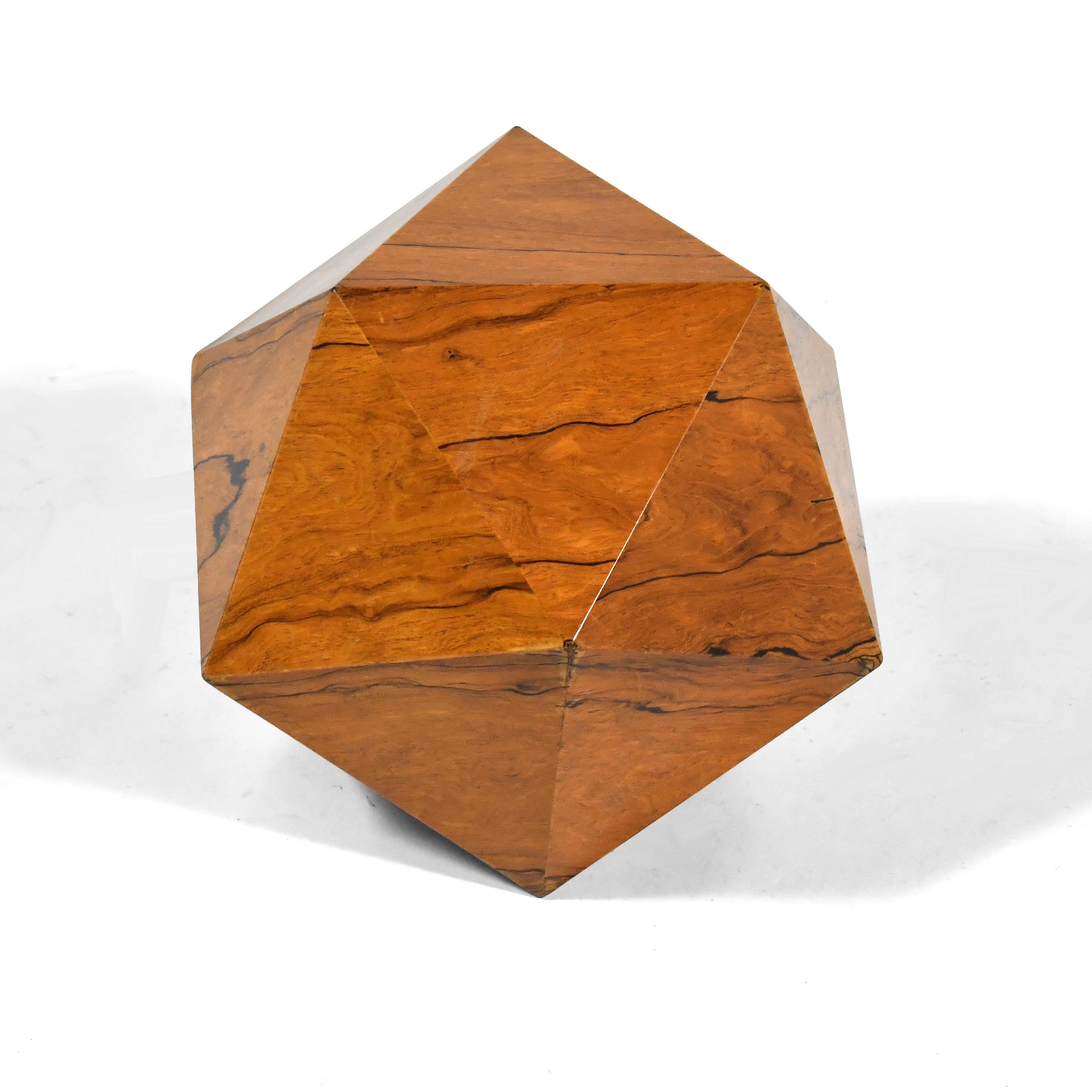 American Deltahedron Rosewood Side Table For Sale