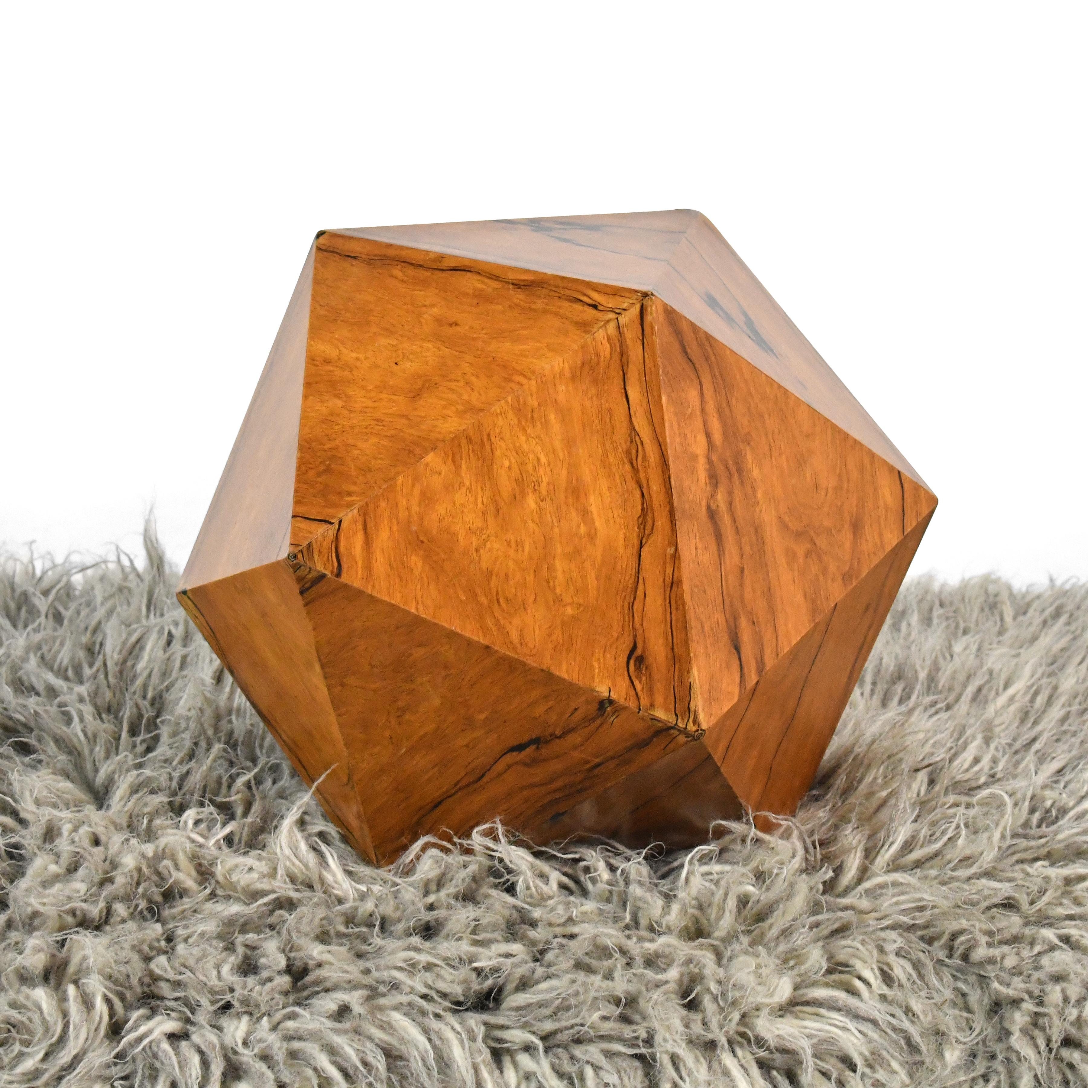 Deltahedron Rosewood Side Table For Sale 2
