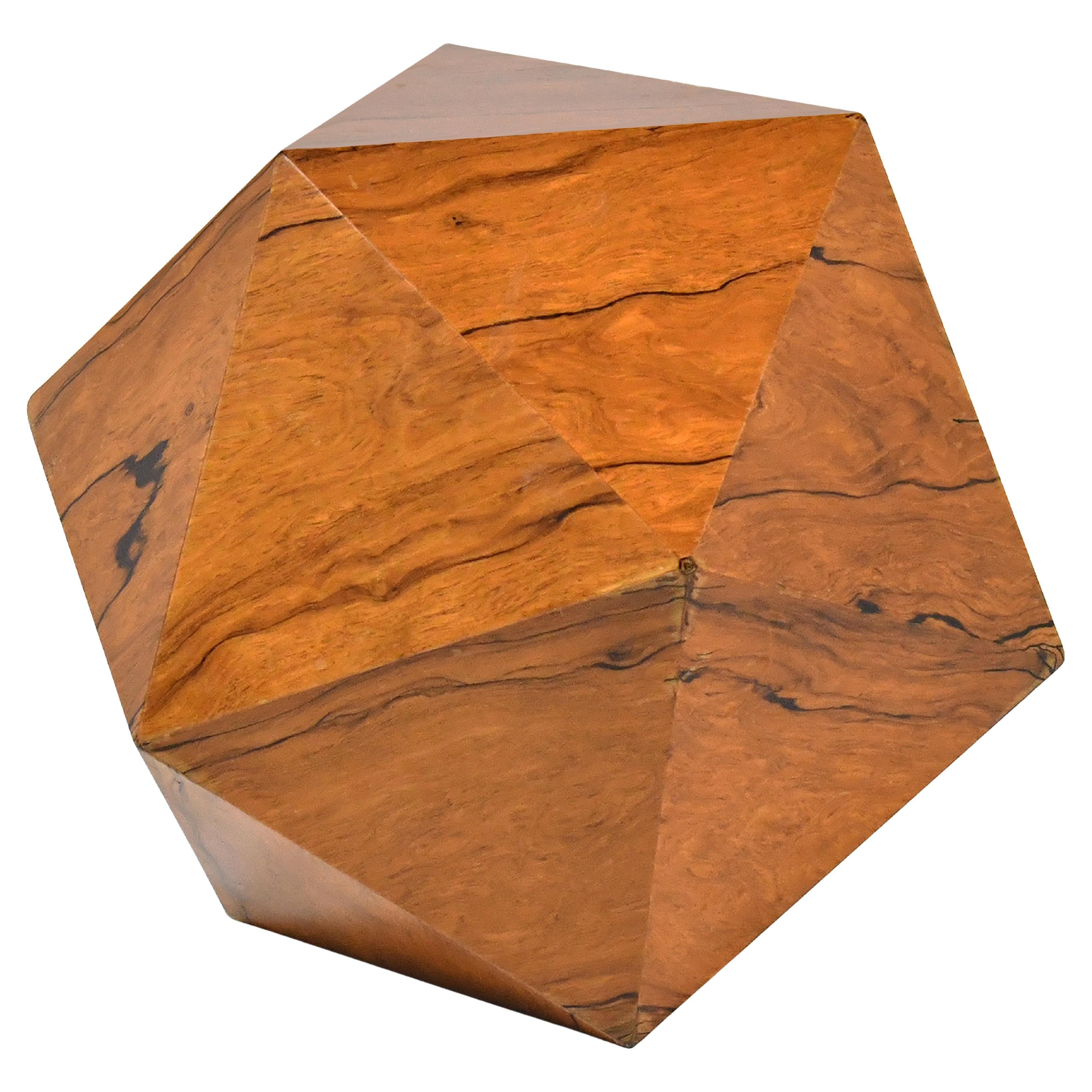 Deltahedron Beistelltisch aus Palisanderholz