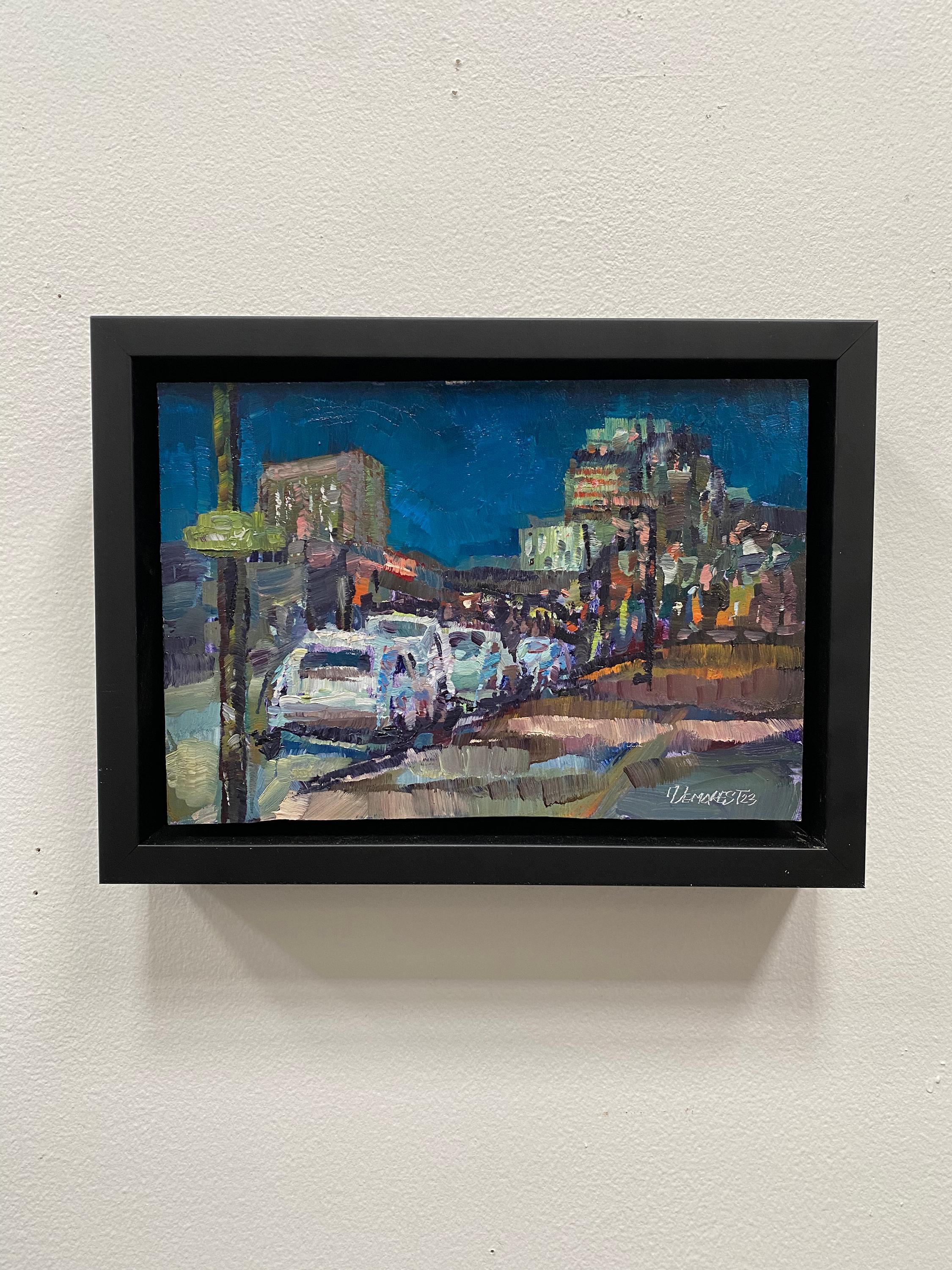 „31st and Larimer Nocturne“ (2023) von Delton Demarest, Original-Ölgemälde im Angebot 2