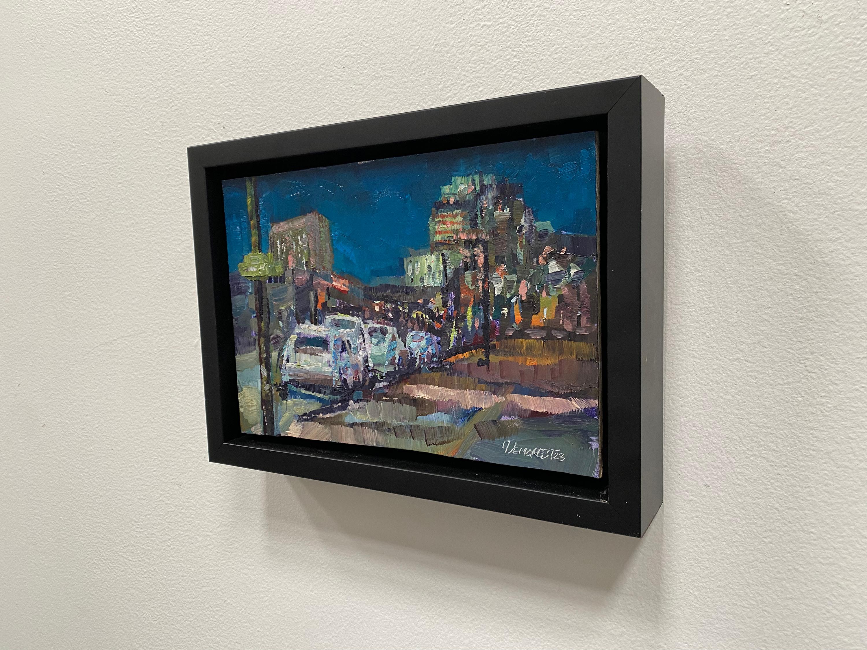 „31st and Larimer Nocturne“ (2023) von Delton Demarest, Original-Ölgemälde im Angebot 3