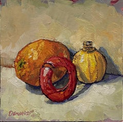 "Naranja analógica, zumo de lima y escurridor de latas de Madrid" (2023) de Delton Demarest