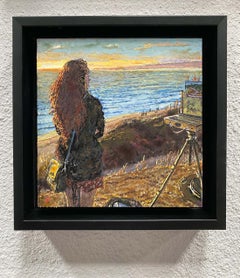 "Chelsea La Selva Strand Santa Cruz" - Original Gemälde in Mischtechnik