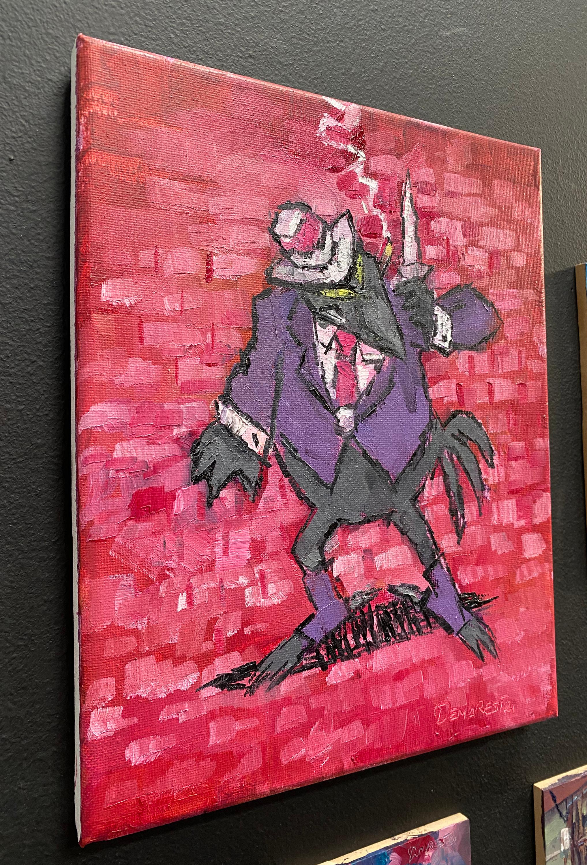 „Duke the Crow“ (2024) von Delton Demarest, Original-Ölgemälde im Angebot 2