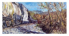 "Granby Fall Colors Hoppers" (2022) by Delton Demarest, Oil Painting