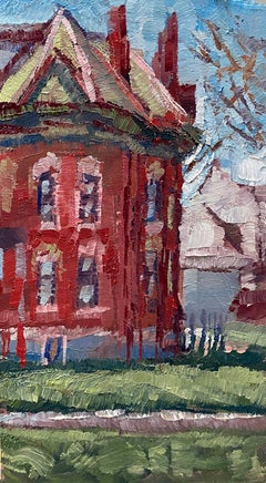 "Historic Gebhard Mansion" (2024) by Delton Demarest, Original Oil Painting