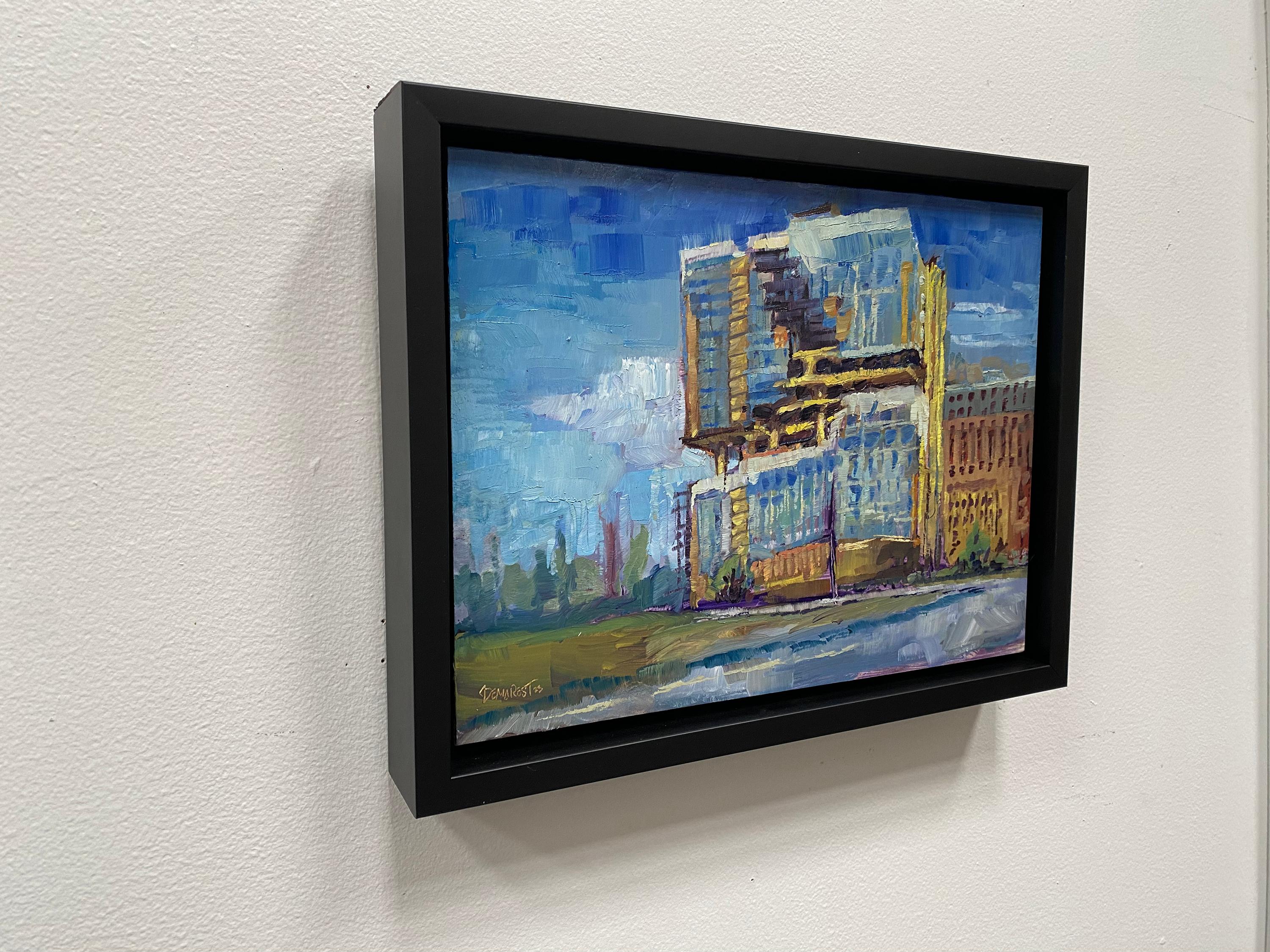 „MAD Studios Architecture Rift Rino“ (2023) von Delton Demarest, Ölgemälde im Angebot 1