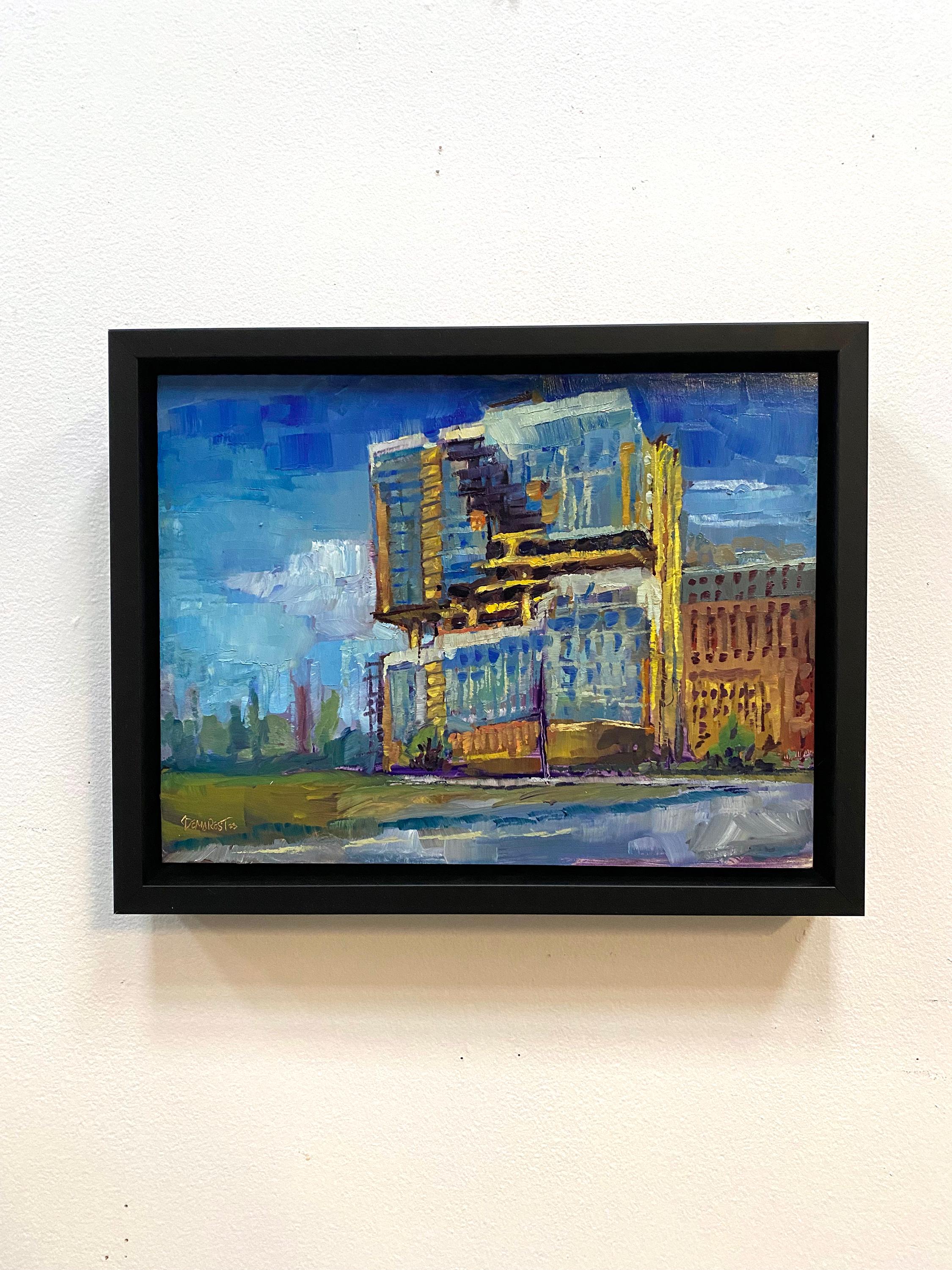 „MAD Studios Architecture Rift Rino“ (2023) von Delton Demarest, Ölgemälde im Angebot 2
