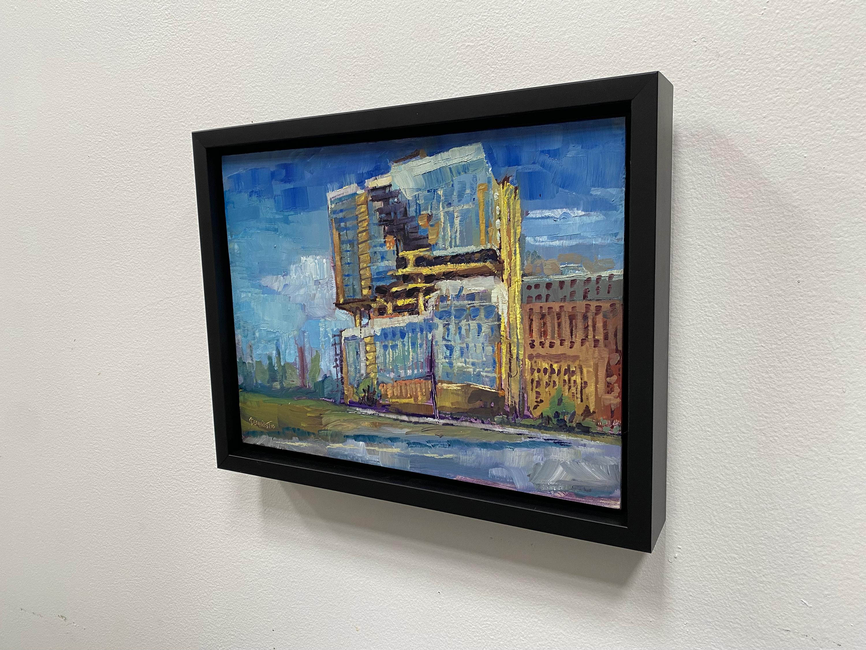„MAD Studios Architecture Rift Rino“ (2023) von Delton Demarest, Ölgemälde im Angebot 3