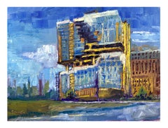 "MAD Studios Architecture Rift Rino" (2023) de Delton Demarest, peinture à l'huile