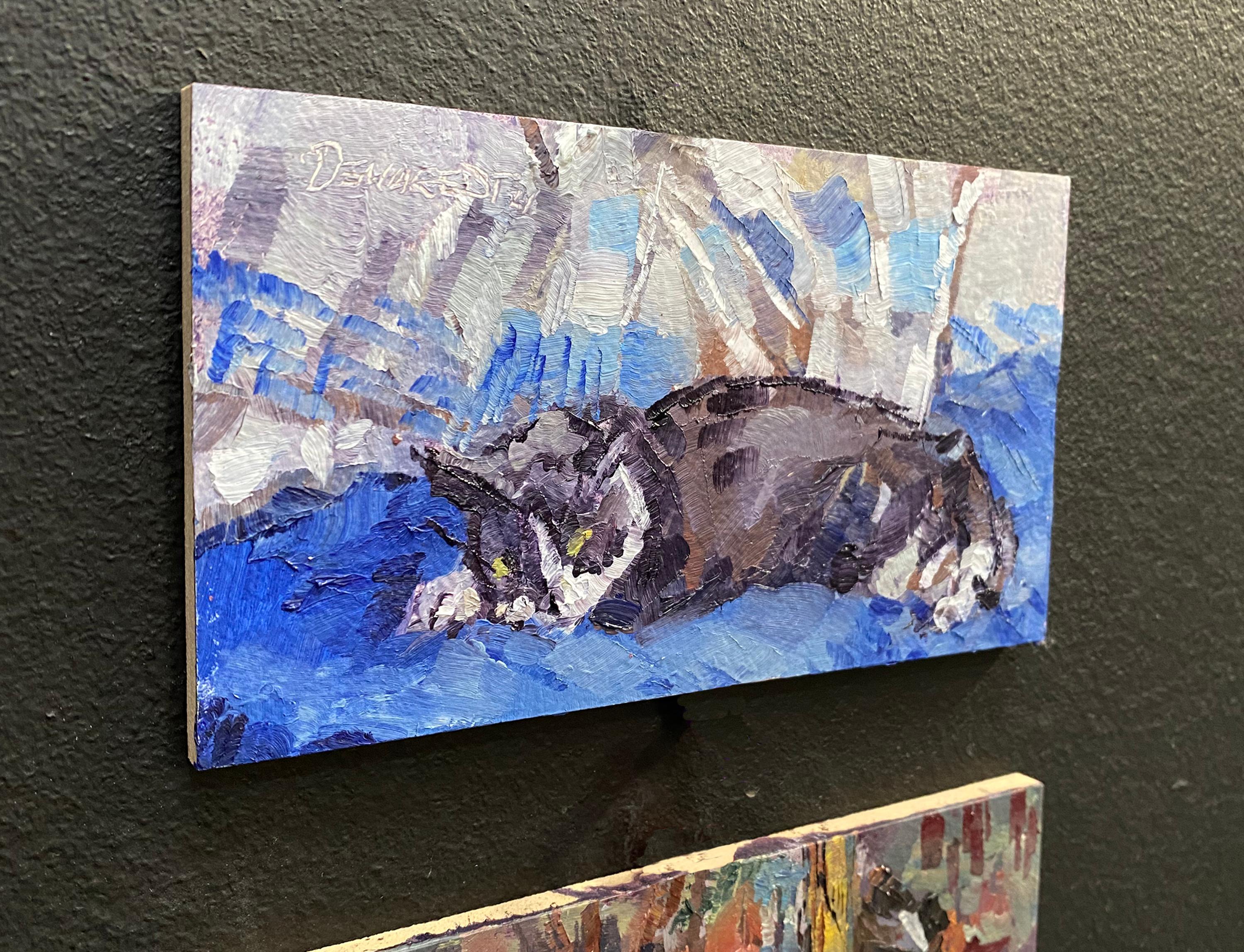 „Sable Poses“ (2024) von Delton Demarest, Original-Ölgemälde im Angebot 1