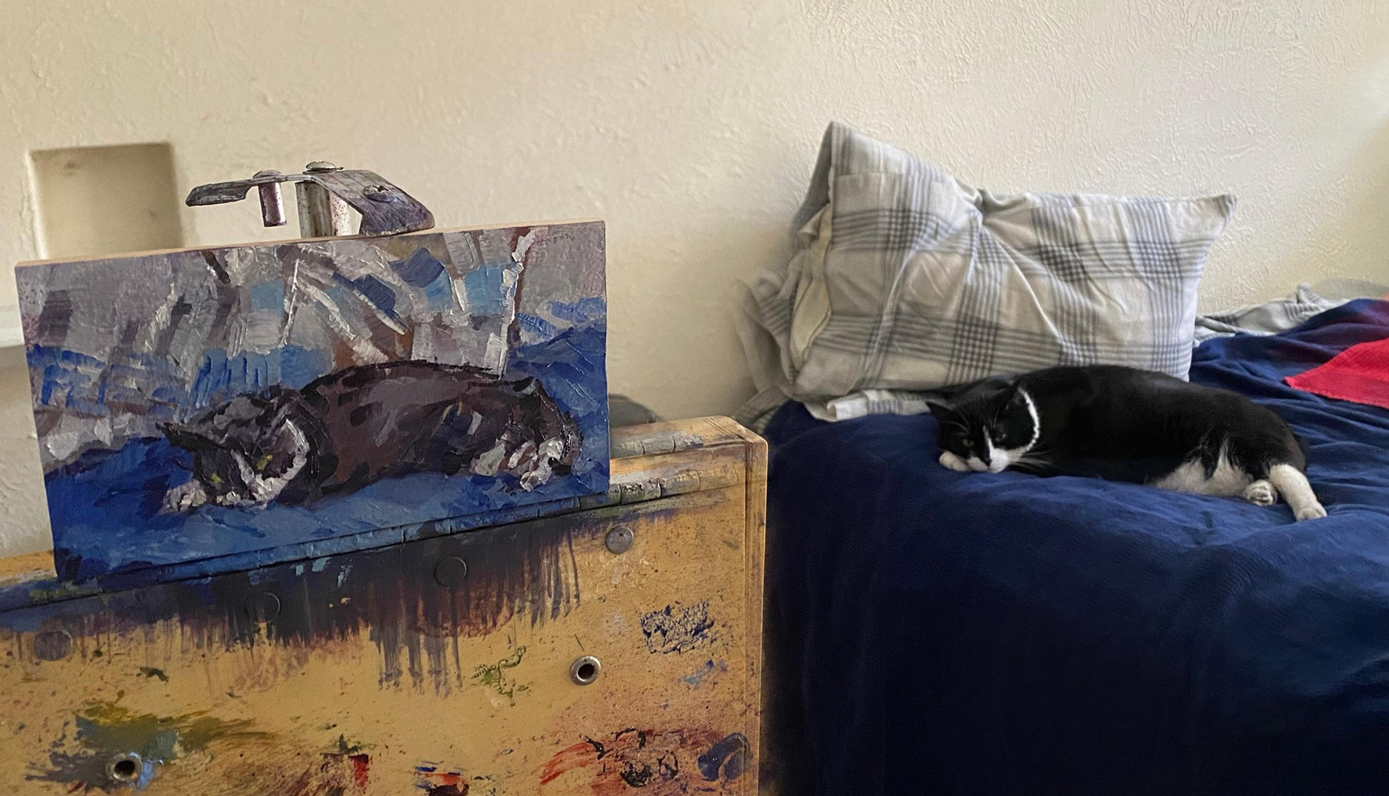„Sable Poses“ (2024) von Delton Demarest, Original-Ölgemälde im Angebot 3