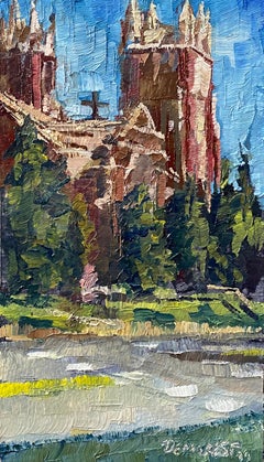 "Sant'Ignazio Loyola che si crogiola nella luce" (2024) di Delton Demarest, Pittura a olio