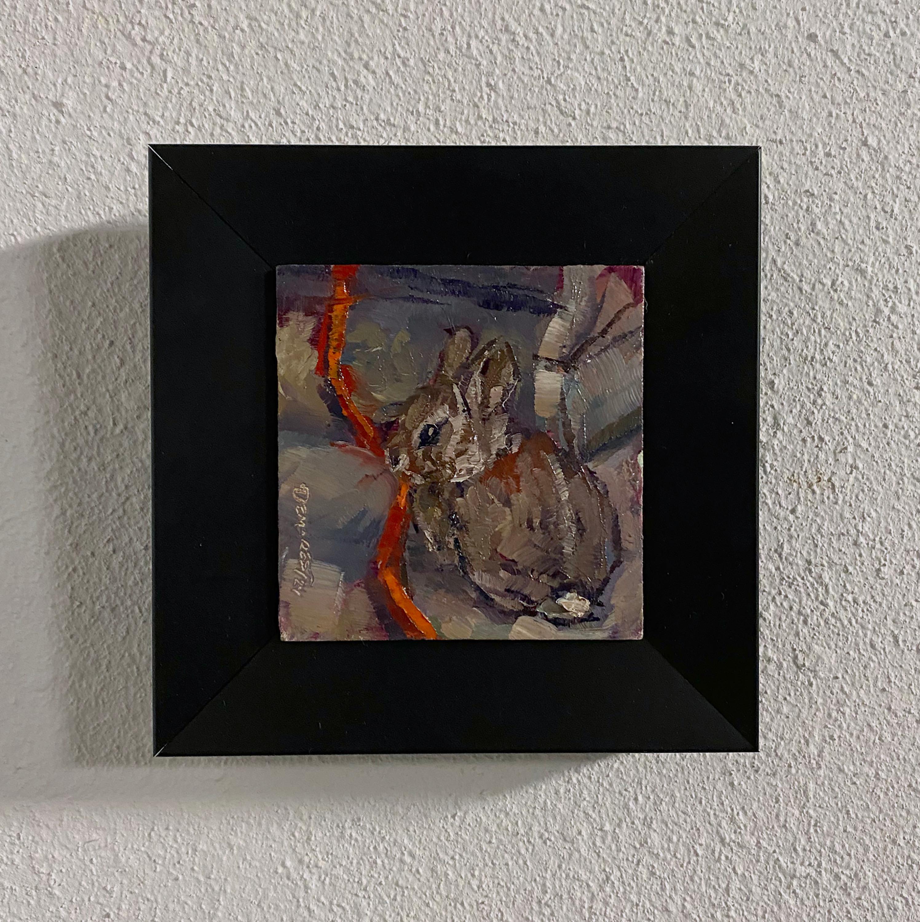 „Studio Bunny“ (2024) von Delton Demarest, Original-Ölgemälde im Angebot 6