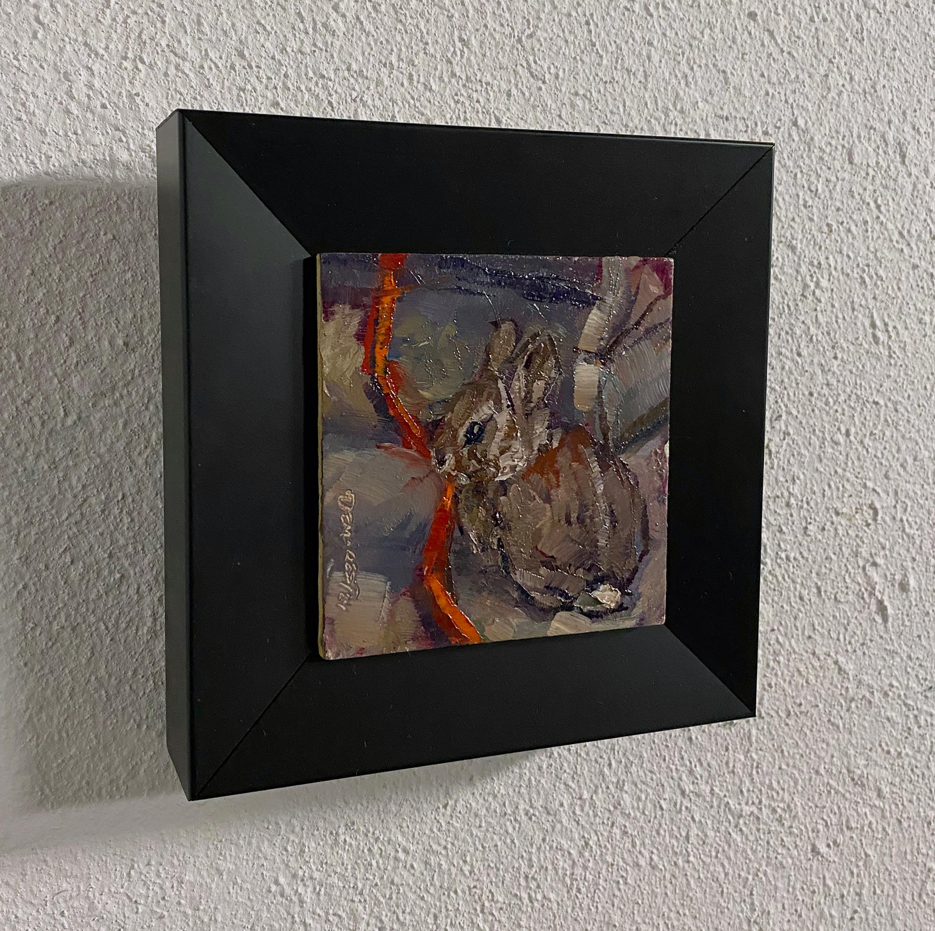 „Studio Bunny“ (2024) von Delton Demarest, Original-Ölgemälde im Angebot 8