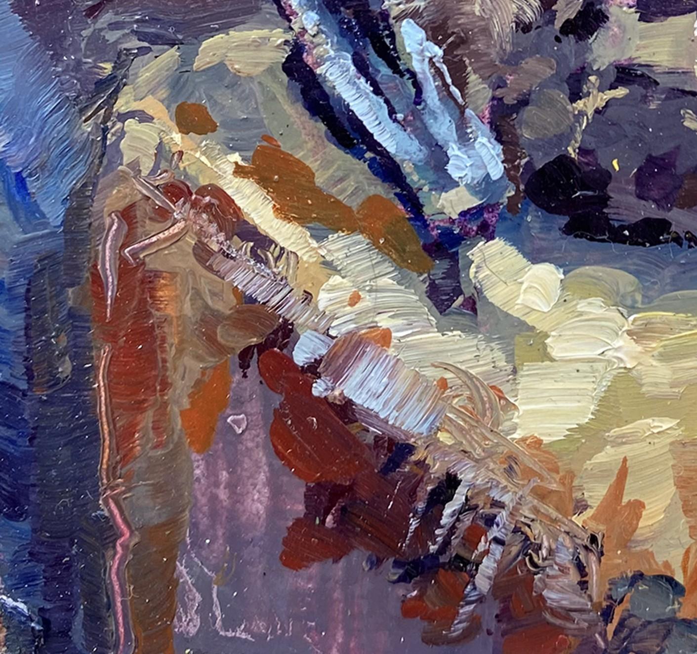 « Sugarmill Bat » (2024) de Delton Demarest, peinture à l'huile originale en vente 4