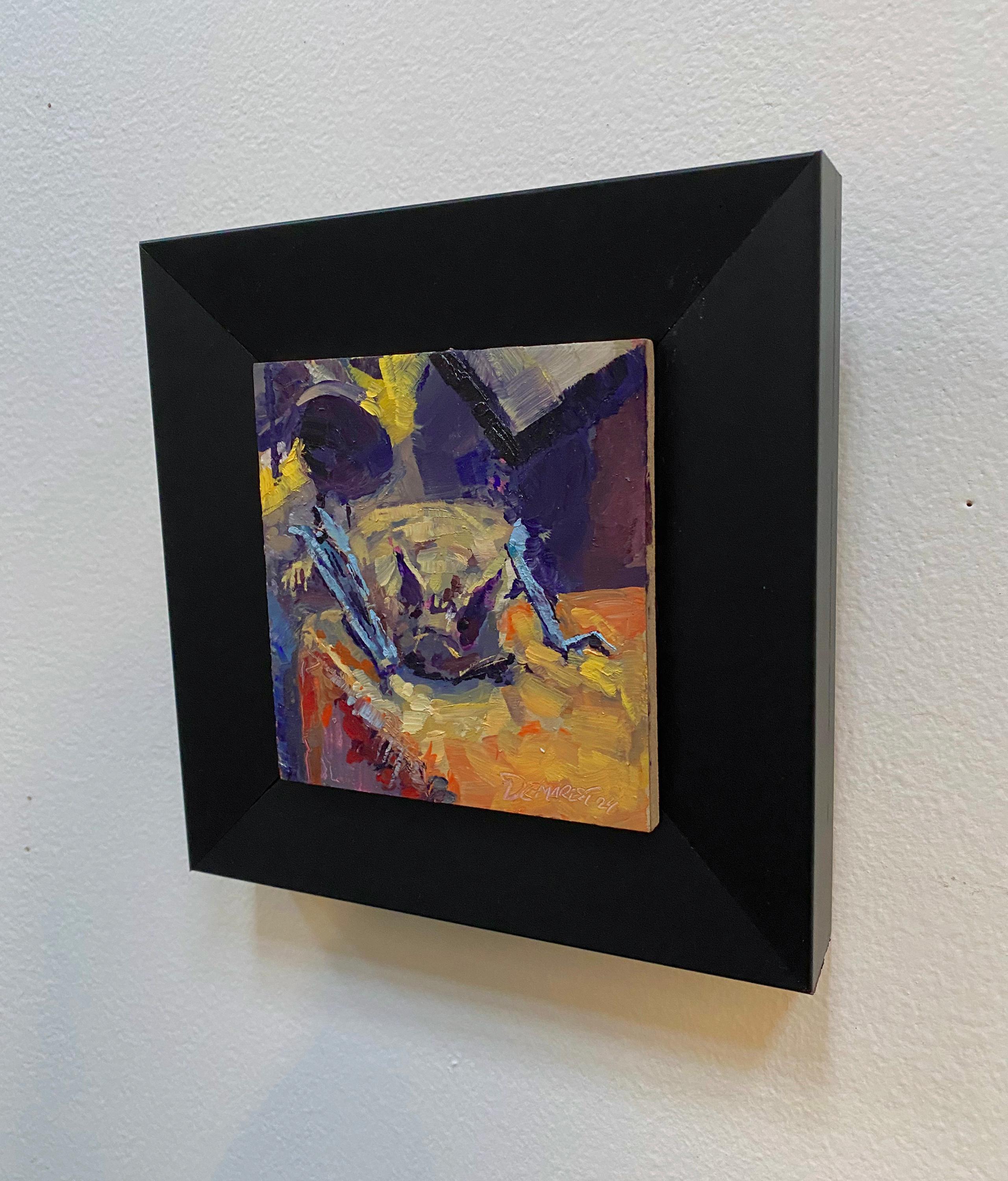 « Sugarmill Bat » (2024) de Delton Demarest, peinture à l'huile originale en vente 8