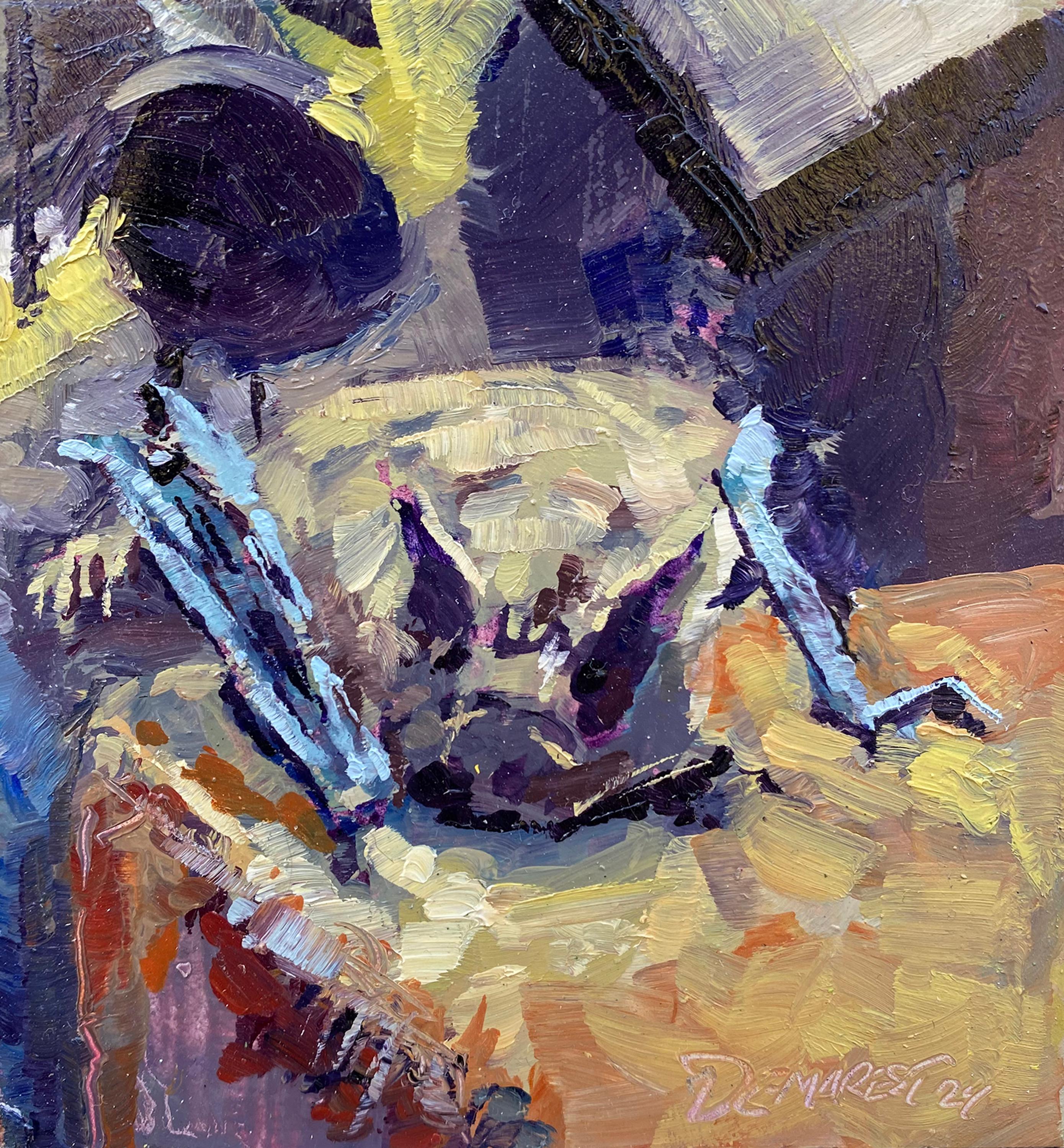 „Sugarmill Bat“ (2024) von Delton Demarest, Original-Ölgemälde