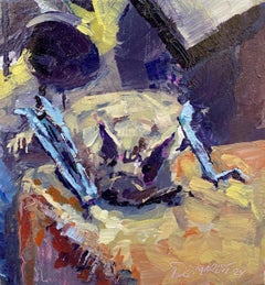 „Sugarmill Bat“ (2024) von Delton Demarest, Original-Ölgemälde