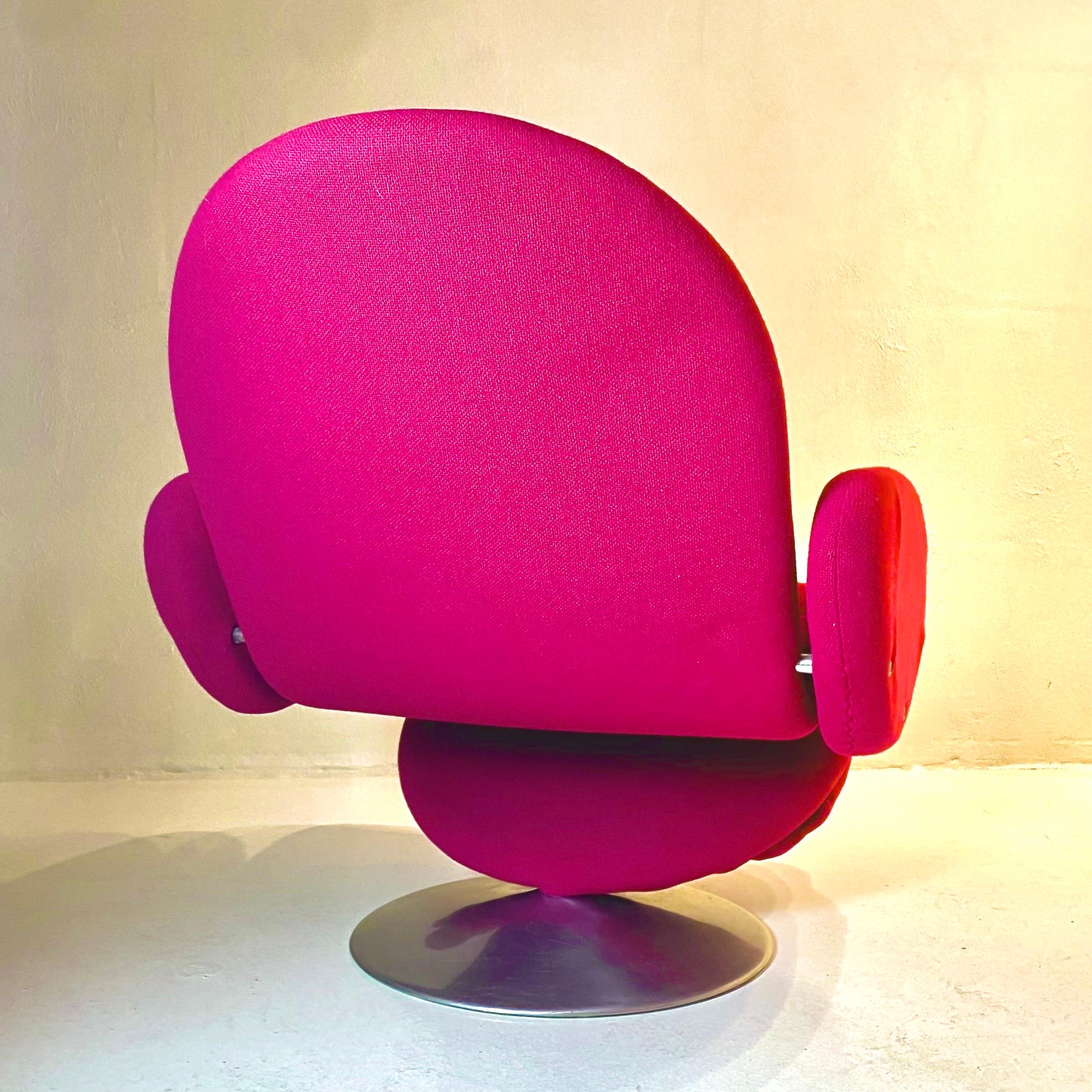 Late 20th Century Deluxe 1-2-3 armchair by Verner Panton for Fritz Hansen, Denmark 1970s. For Sale