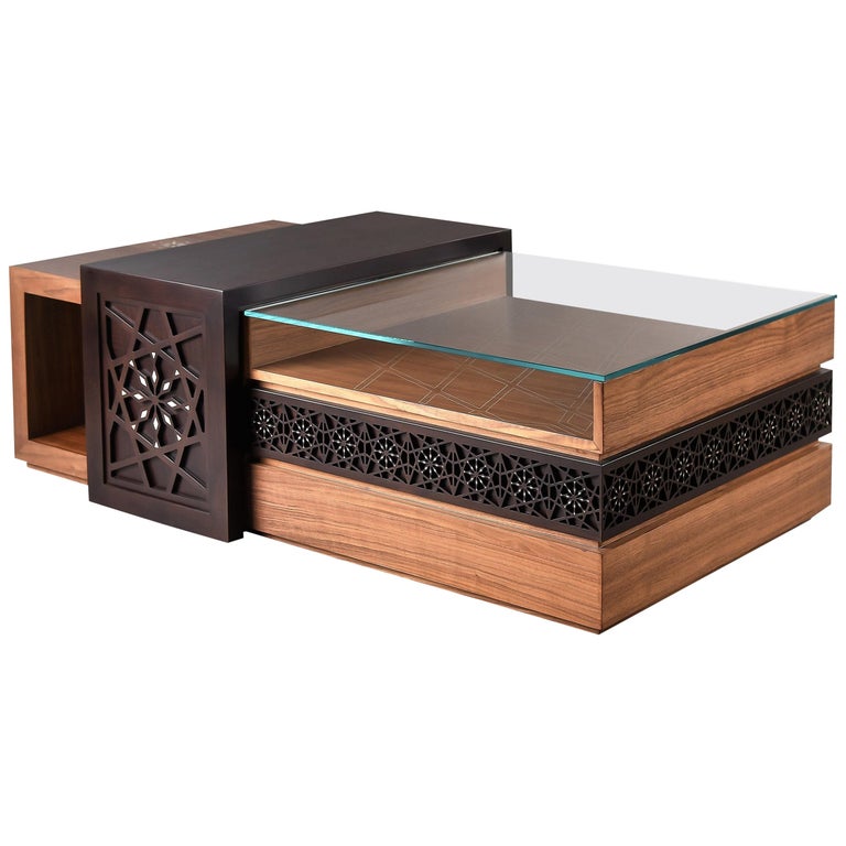 Deluxe Arabesque Coffee Table Modern Oriental With Mother Of Deluxe Arabesque Coffee Table Modern Oriental With Mother Of Pearl Inlay For