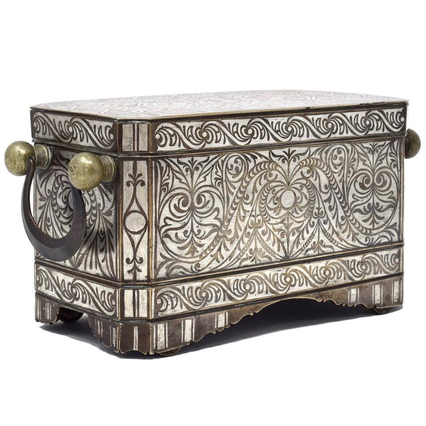 Silver Deluxe Betel Nut Box Set, Maranao Culture, Southern Philippines  For Sale