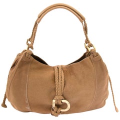 Delvaux Beige Ponyhair Colette GM Bag