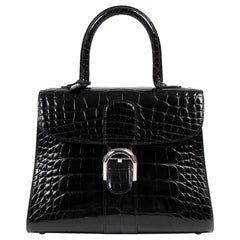 Delvaux Black Alligator Brillant MM